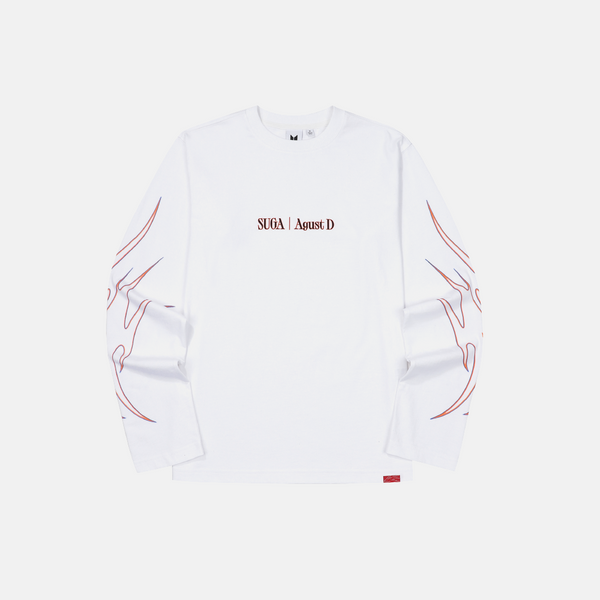 SUGA TOUR]LONG SLEEVE T-SHIRT (white)(2023年8月末以降発送) – BTS