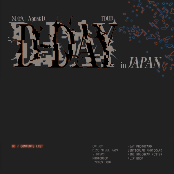 Blu-ray] SUGA | Agust D TOUR 'D-DAY' in JAPAN – BTS JAPAN OFFICIAL 