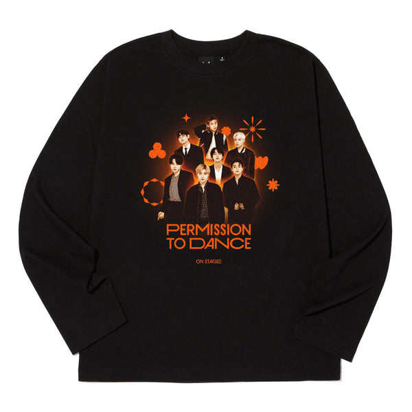 [PERMISSION TO DANCE ON STAGE] PHOTO L/S T-SHIRT (black