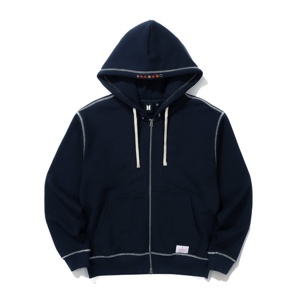 PERMISSION TO DANCE ON STAGE - SEOUL] ZIP-UP HOODIE (navy) (2022年