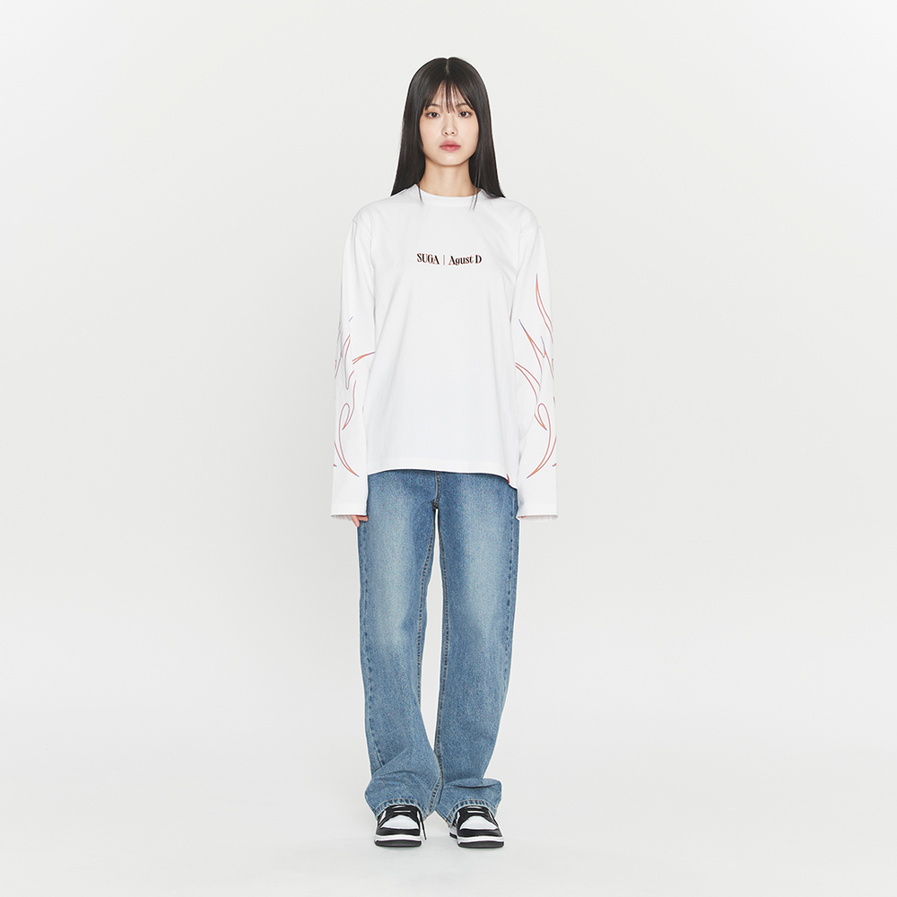 [SUGA TOUR]LONG SLEEVE T-SHIRT (white) – BTS JAPAN OFFICIAL SHOP