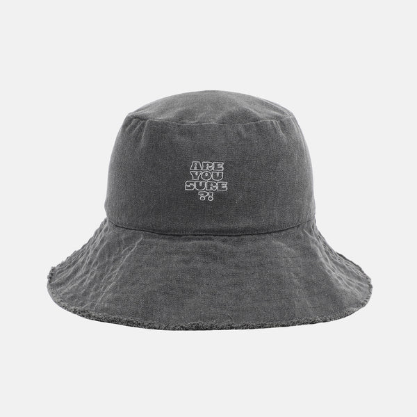 [Are You Sure?!]Bucket Hat (Grey)