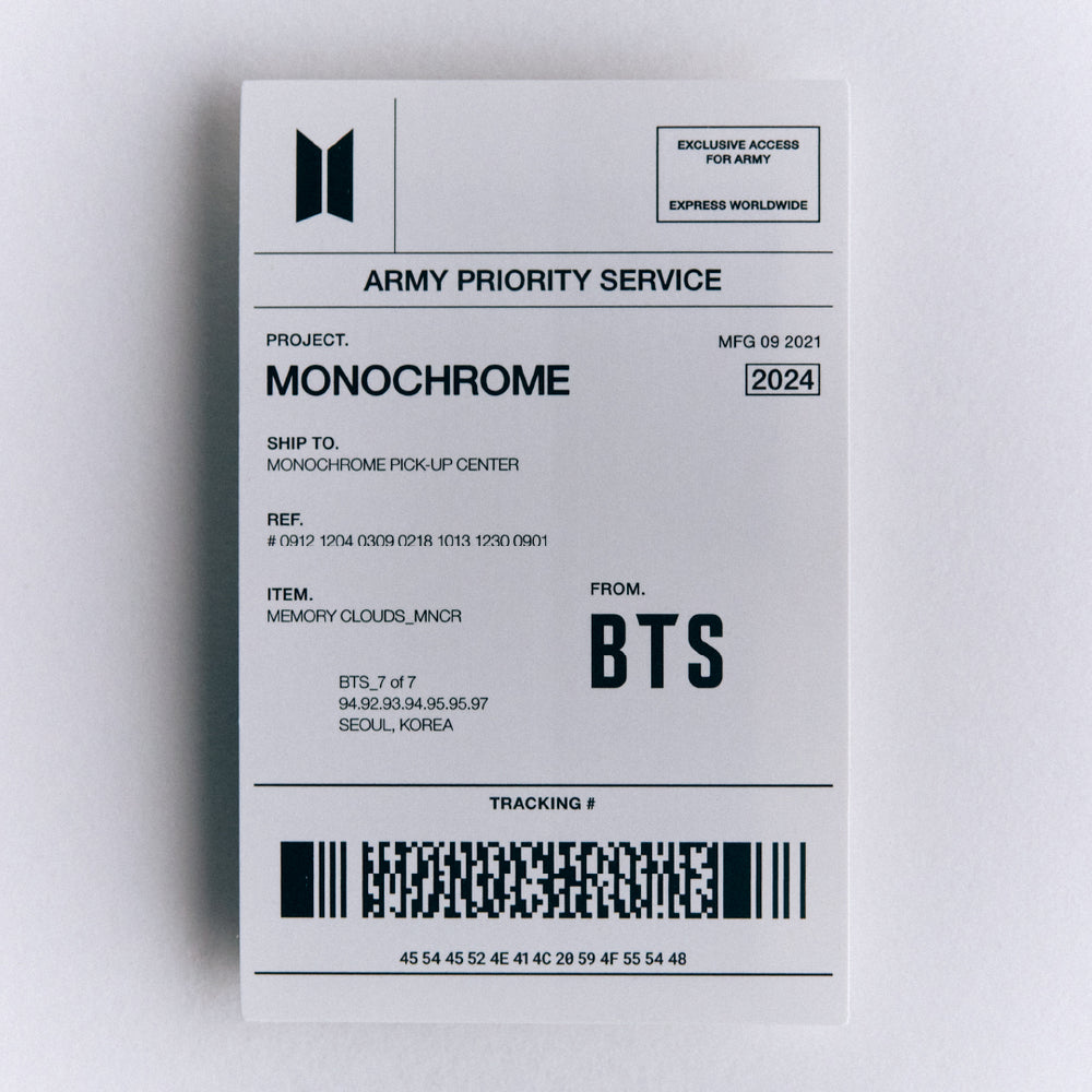 MONOCHROME]Sticker Set – BTS JAPAN OFFICIAL SHOP