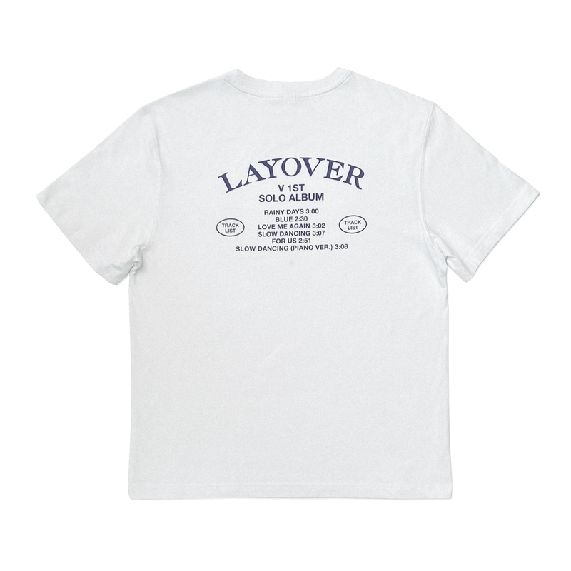 LAYOVER]S/S T-SHIRT (LAYOVER) (white) – BTS JAPAN OFFICIAL SHOP