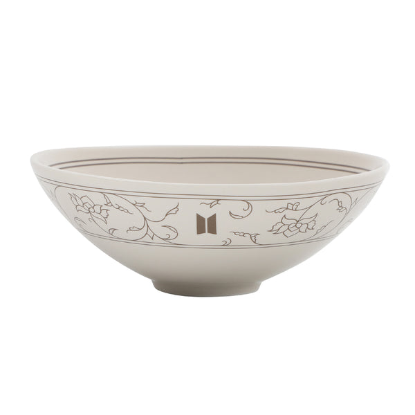 [2024 DALMAJUNG] White Porcelain Bowl with Inlaid Lotus Scroll Design Miniature