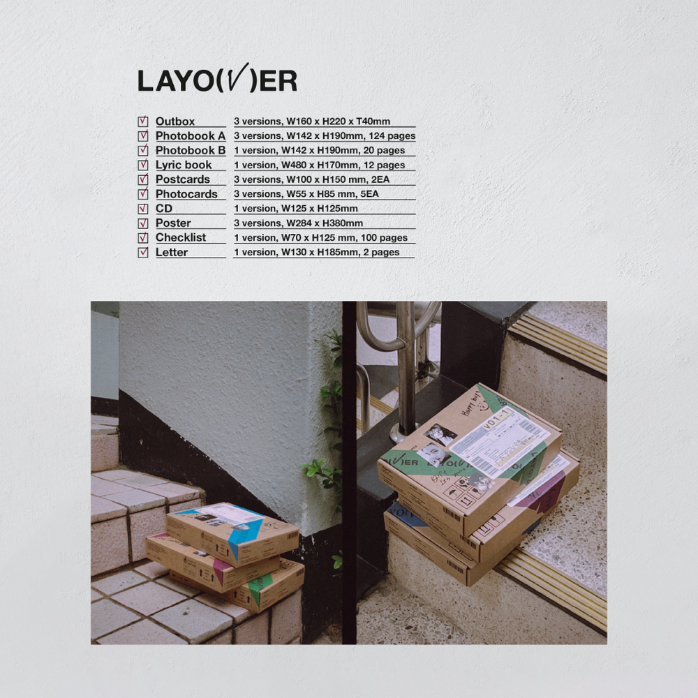 Amazon.co.jp: BTSV Kim Taehyung Layover 1st mini album LP