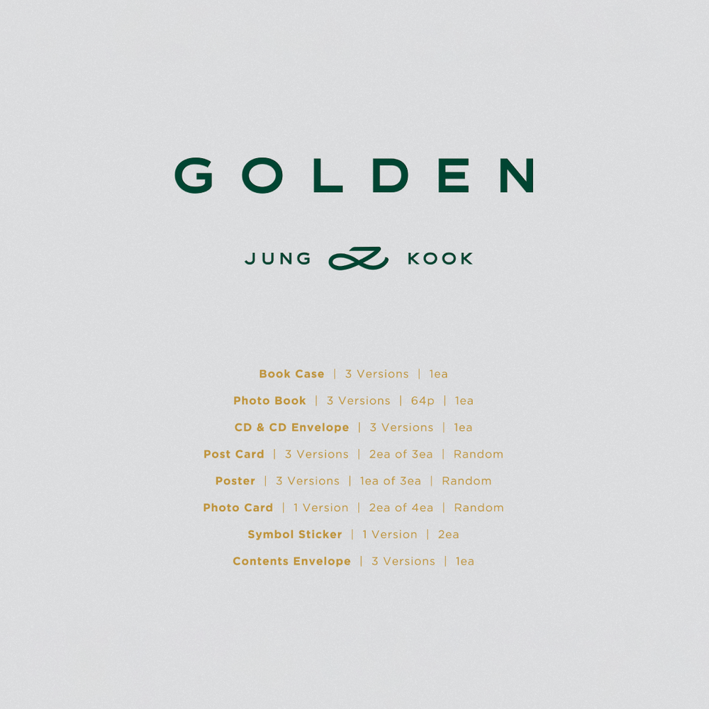 'GOLDEN'単品(3形態中ランダム1形態) – BTS JAPAN OFFICIAL SHOP