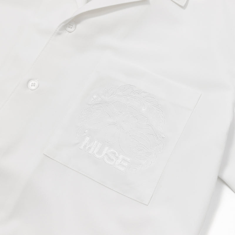 [MUSE]Open Collar Shirt