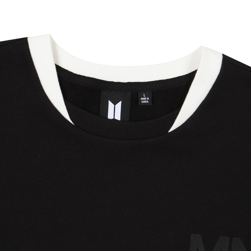 [MONOCHROME]Crewneck Shirt (Black)