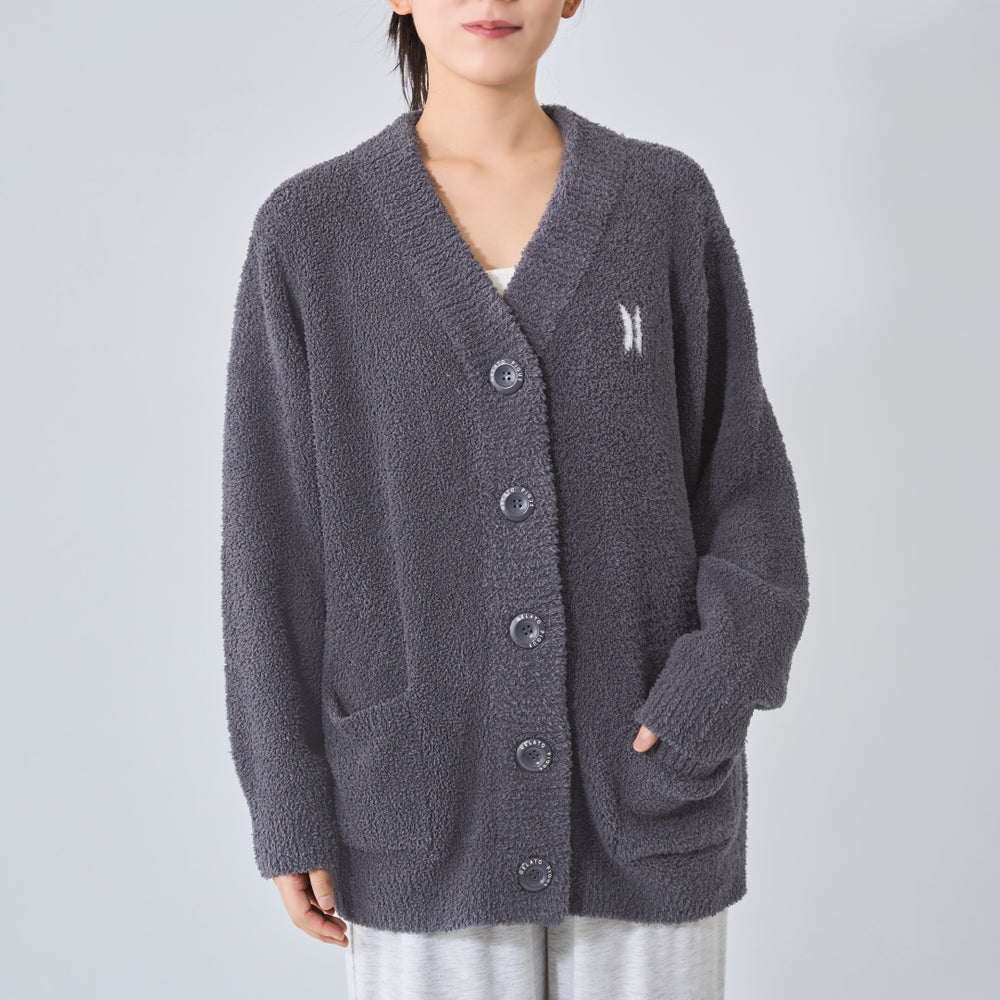 [GELATO PIQUE loves BTS] CARDIGAN (GRAY) – BTS JAPAN OFFICIAL SHOP