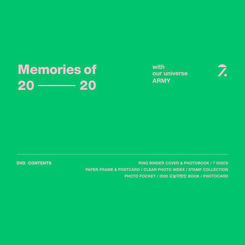 DVD] BTS Memories of 2020 – BTS JAPAN OFFICIAL SHOP