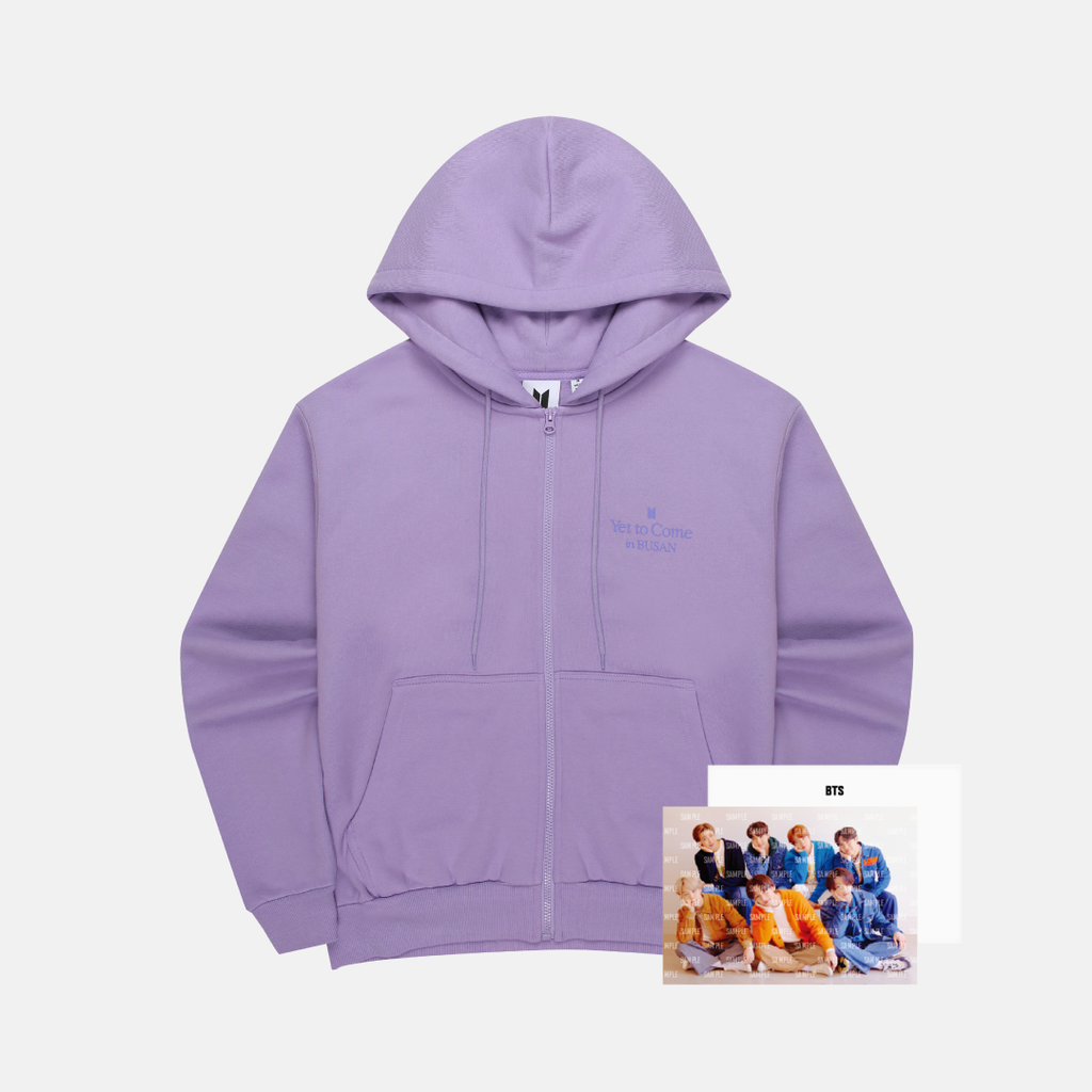 Yet To Come in BUSAN] ZIP-UP HOODIE (Lavender) – BTS JAPAN