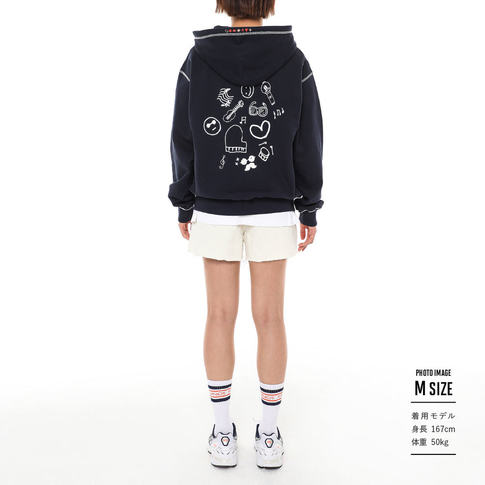 PERMISSION TO DANCE ON STAGE - SEOUL] ZIP-UP HOODIE (navy) (2022年6月中旬 – BTS  JAPAN OFFICIAL SHOP