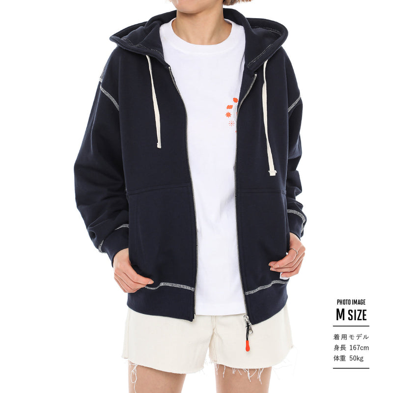 [PERMISSION TO DANCE ON STAGE - SEOUL] ZIP-UP HOODIE (navy) (2022年6月中旬頃～順次発送予定)