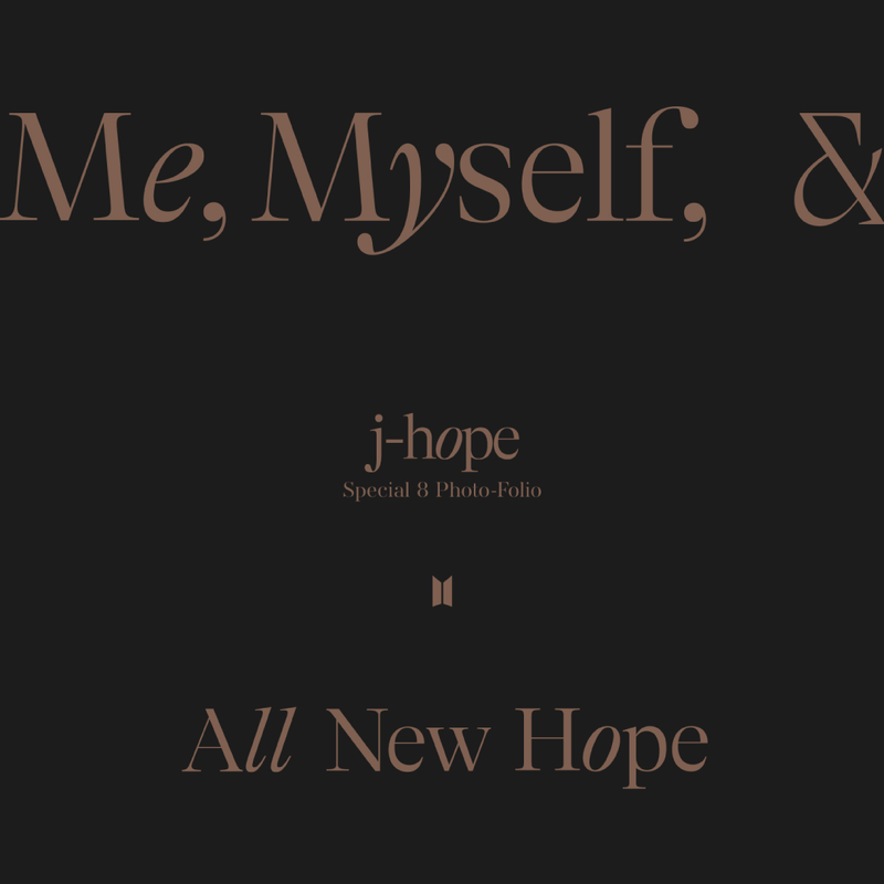 BTS Special 8 Photo-Folio「Me, Myself & j-hope 'All New Hope'」