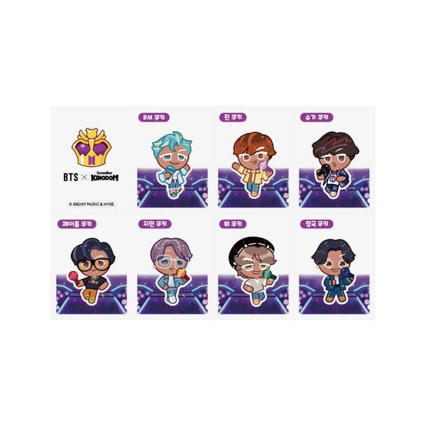 Bts X Cookie Run Kingdom Sticker Set Bts Japan Official Shop 0088