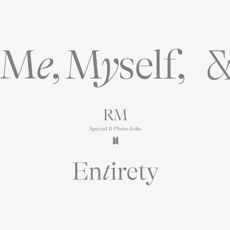 BTS Special 8 Photo-Folio「Me, Myself, & RM ‘Entirety’」2次予約販売
