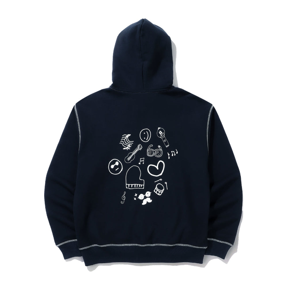 PERMISSION TO DANCE ON STAGE - SEOUL] ZIP-UP HOODIE (navy) (2022年6月中旬 – BTS  JAPAN OFFICIAL SHOP