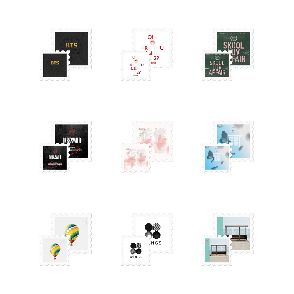 BTS Proof] ALBUM POSTAGE STAMP STICKER SET (2022年11月上旬以降発送) – BTS JAPAN  OFFICIAL SHOP