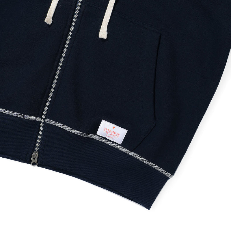 PERMISSION TO DANCE ON STAGE - SEOUL] ZIP-UP HOODIE (navy) (2022年