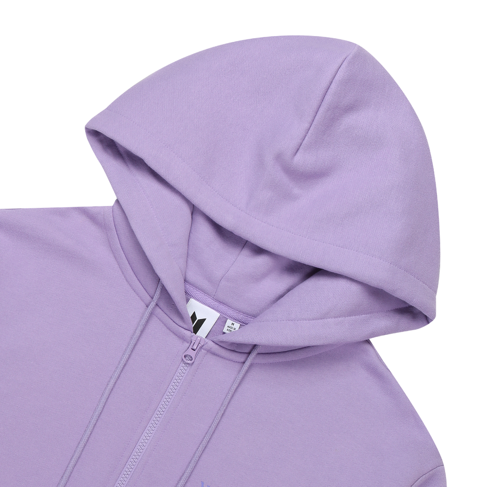 [Yet To Come in BUSAN] ZIP-UP HOODIE (Lavender) – BTS JAPAN OFFICIAL SHOP